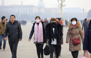 pollution masks in China